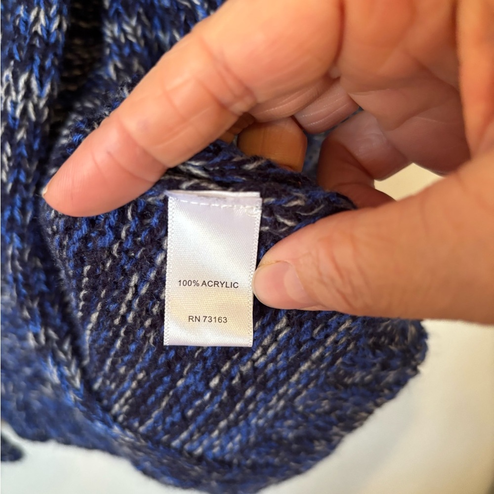 Cupio Navy and Gray Women's Long Sleeve Cardigan - Picture 4 of 4